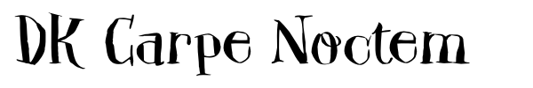 DK Carpe Noctem font preview